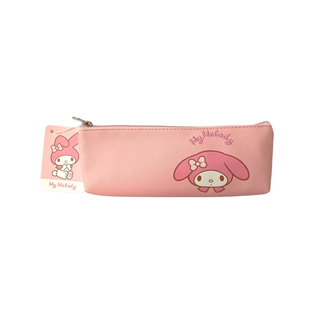 NEW My Melody Stationery Pencil Pouch Cute Pink Zip Bag Sanrio Bunny Rabbit NWT